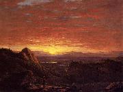 Frederic Edwin Church Morning, Looking East over the Hudson Valley from the Catskill Mountains Sweden oil painting artist